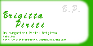 brigitta piriti business card